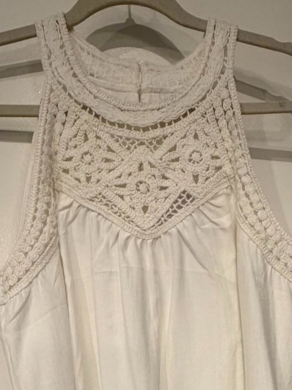 NWOT White Lace Halter Top